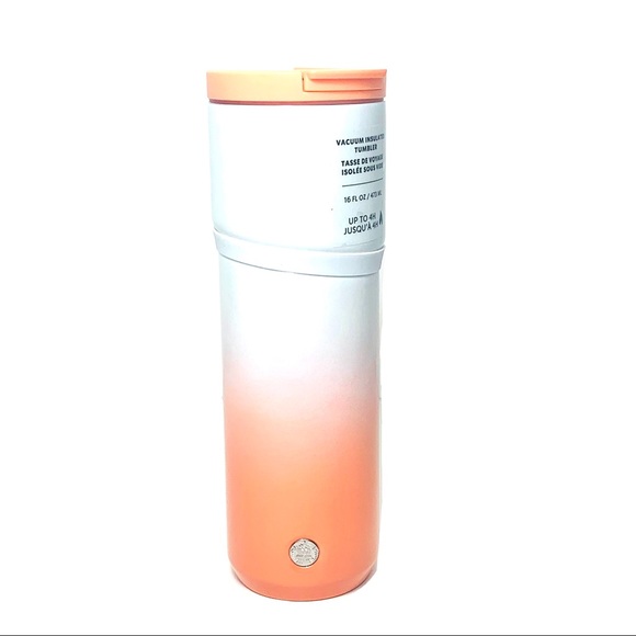 Starbucks Other - STARBUCKS- Orange & White Tumbler NWT